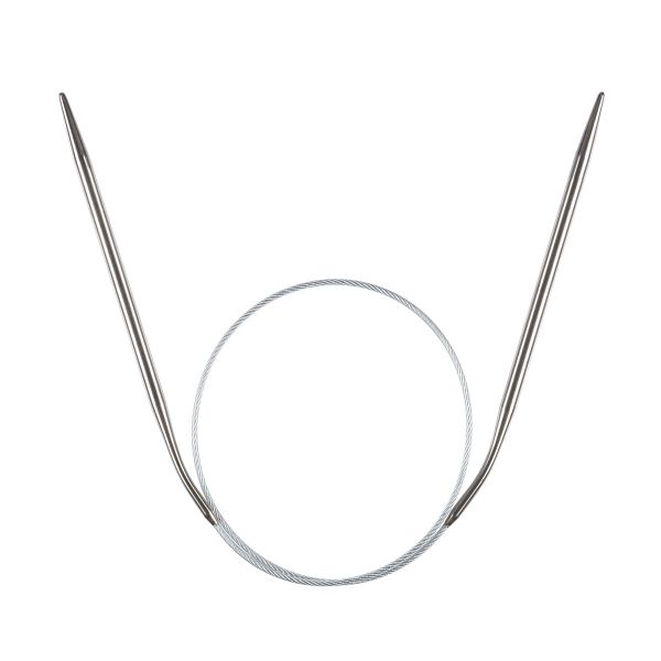 Спицы круговые металл ⌀4.0 мм, 50 см, 1 шт, с металлической леской, Gamma MKJ