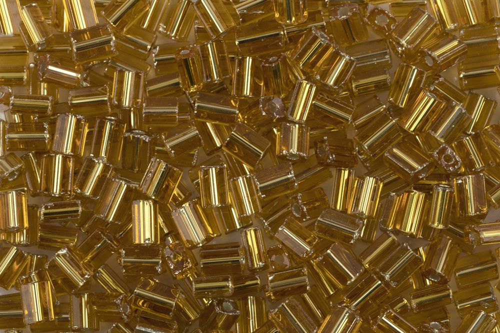 Бисер Preciosa Oblong 5х3.5 мм, 50 г, 17050 золотистый, 321-61001