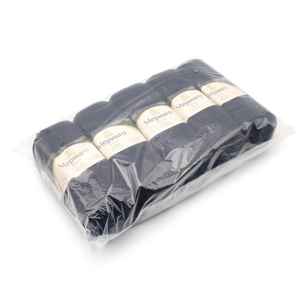 Пряжа Камтекс Меринго объемная / уп.5 мот. по 100 г, 380 м, 173 синий