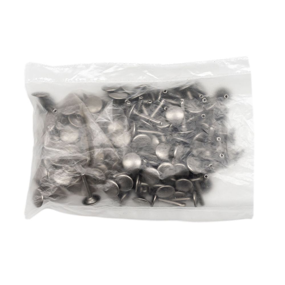 Хольнитены сумочные ⌀12 мм, h=20 мм, темное серебро, двухсторонний, BIG, 100 шт