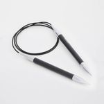 Спицы круговые Knit Pro Karbonz 3,75 мм / 80 см, карбон, черный, 41187