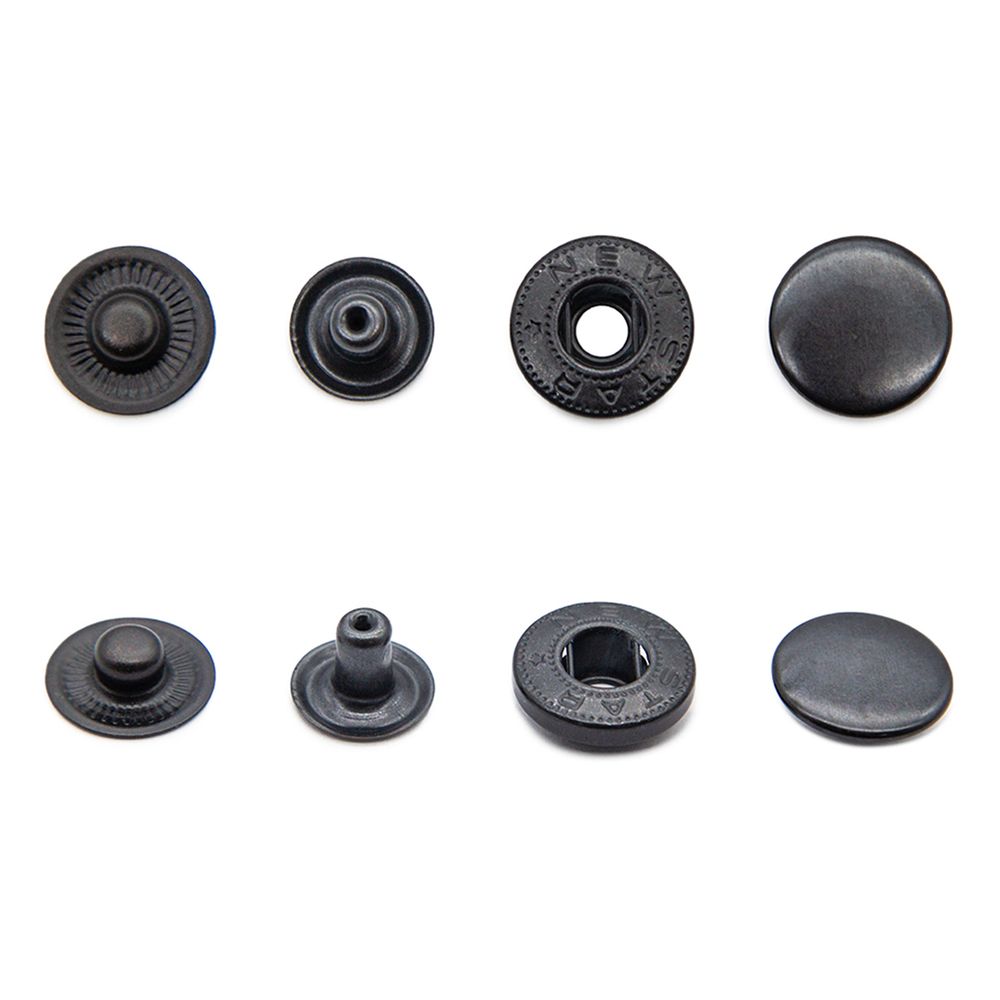 Кнопка Альфа (S-образная) ⌀15.0 мм, ≈72 шт, СТАЛЬ, оксид, NEW STAR