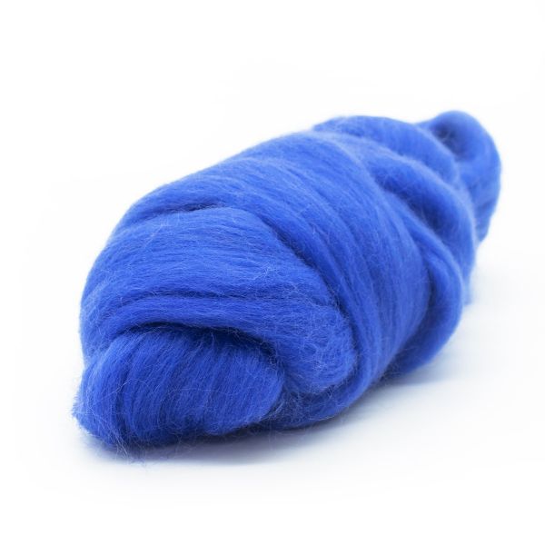 Шерсть для валяния Камтекс Лента для валяния п/тонкая 1х50 г, (25-28 мкр), 2.1 м, 015 голубой, 614644-1