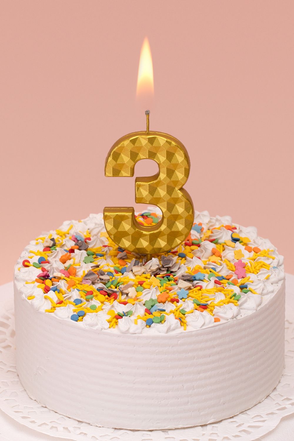 Свеча для торта Цифра 3, 18.4 г, 12 шт, Boomzee BCD-14