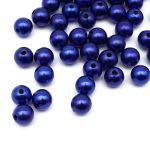 Бусины пластик (жемчуг) ⌀10 мм, 25 г, Astra&Craft (MH.КР.10.A33.02 синий)