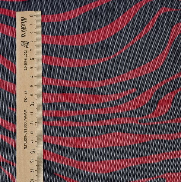 Сетка бельевая эластичная 100 г/м², шир.160 см / 3 метра, принт Зебра, цв.красный+черный /SZ025816.04/