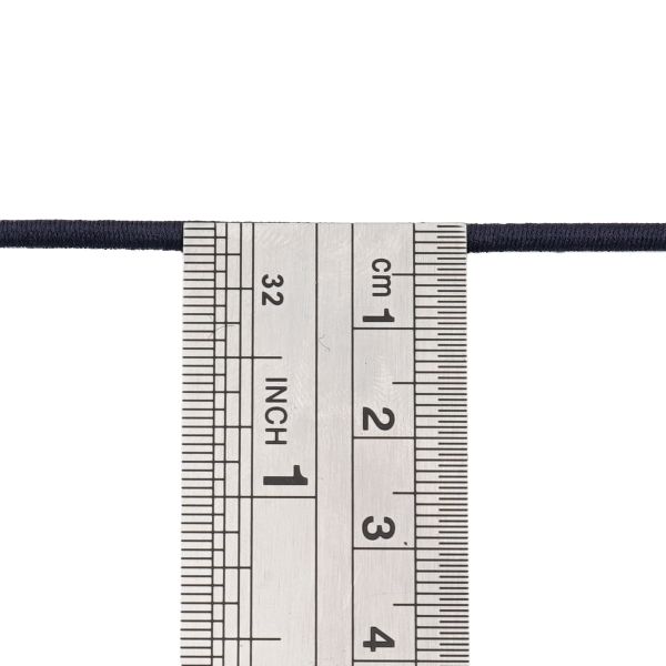 Резинка шляпная (шнур эластичный) ⌀2.5 мм / 100 метров, С196-т.синий