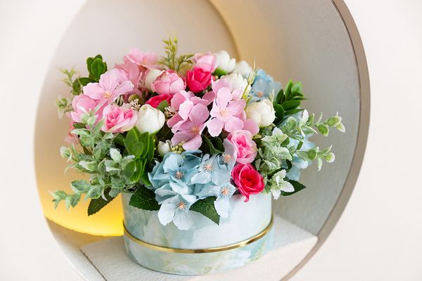 Букетик декоративный 29 см, 5 шт, 01, Blumentag ATJ-22