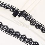 Кружево гипюр (плетёное) 30 мм, диз. 128, цв.7 т.синий, уп. 9 м, Kruzhevo