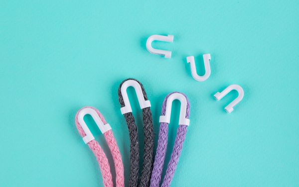 Наконечник для шнура металл 17х16 мм, 20 шт, №02 белый, Gamma GB 1656