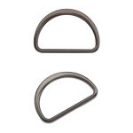 Полукольцо литое металл внутр. 40 мм (внешн. 46х31 мм), плоское, 10 шт, чер.никель ГР, 6893