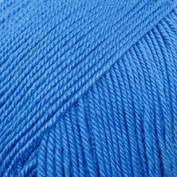 Пряжа Люблю вязать Зефир / уп.3 мот. по 100 г, 295 м, 650 синий