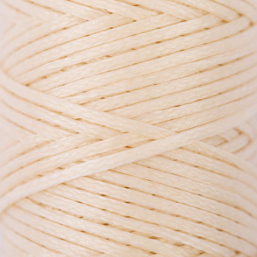 Нитки для кожи вощёные, плоские 0.8 мм, 25 м, 1 катушка, 006 суровый, LC-001 Промысел