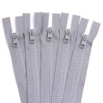 Молния трактор Arta Т6 (6 мм) 2 зам., разъем., 100 см, цв. 079 св.серый, уп.5 шт