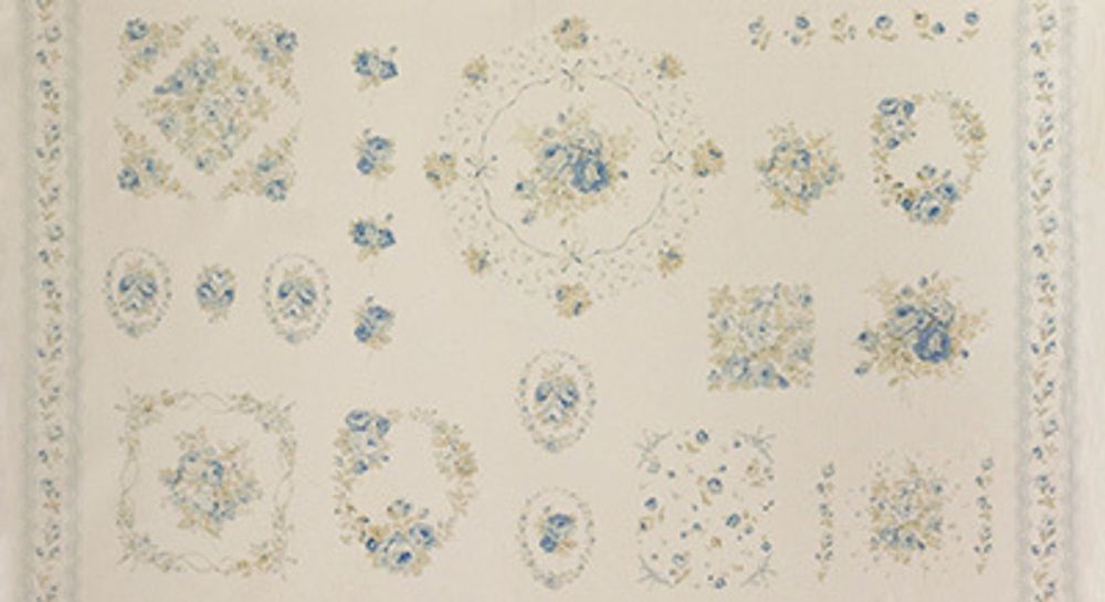 Ткань для пэчворка Peppy Durham Quilt, рулон 111 см / 5 метров, 31069-70 Panel, Lecien