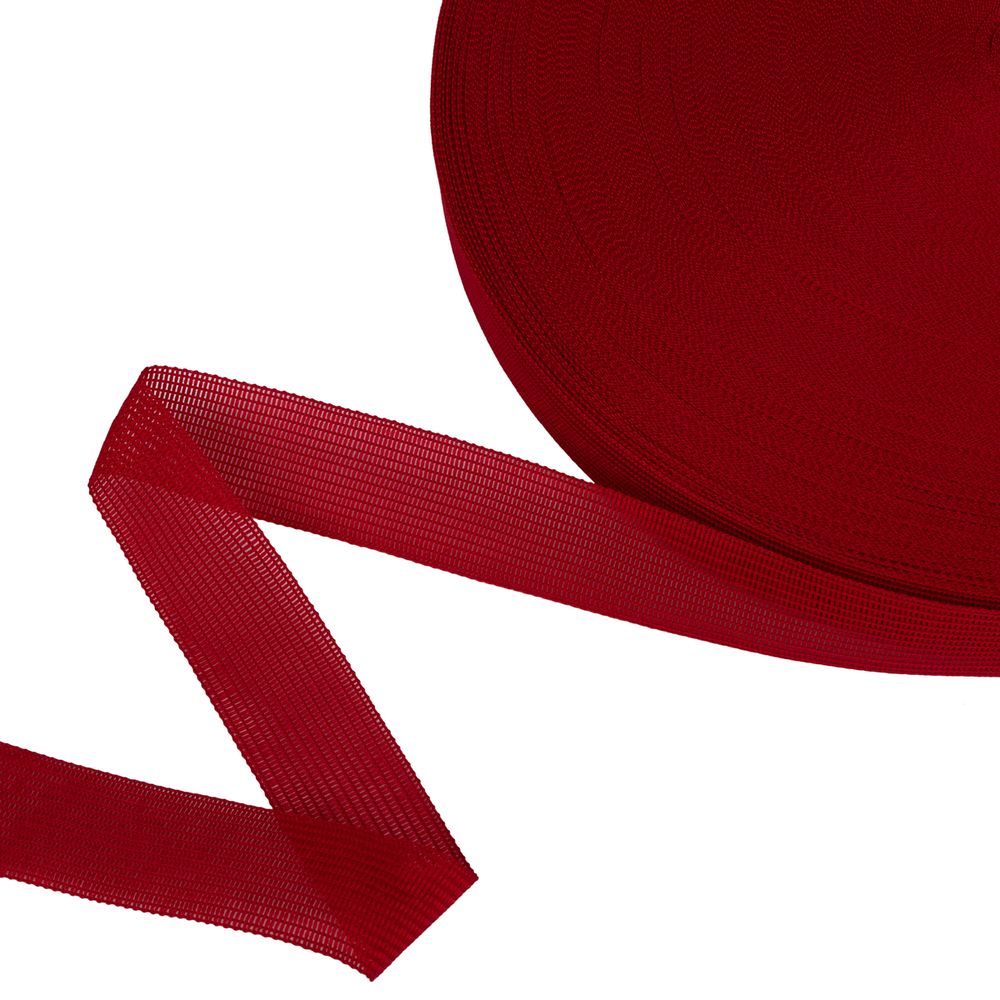 Тесьма (лента) окантовочная 22 мм / 100 метров, 820 красный, Gamma 022 О ЦВ