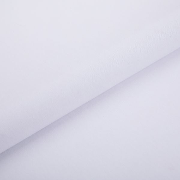 Кулирка 150±5 г/м², 40/1 Comp.Penye FULL LYC, 170 см / 5 метров, 02 белый/white, Gamma GCM