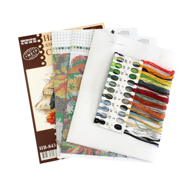 Набор для вышивания нитками МП Студия, Пушистый озорник, 18х23 см