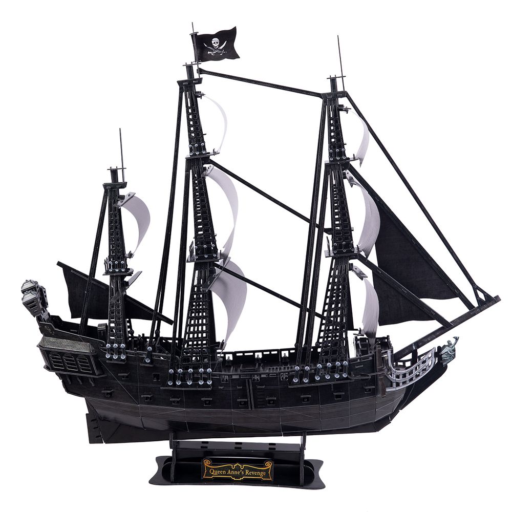 Модель сборная: Серия Корабли 293 элемент. с LED подсветкой, Месть Королевы Анны, Rezark STH-003N