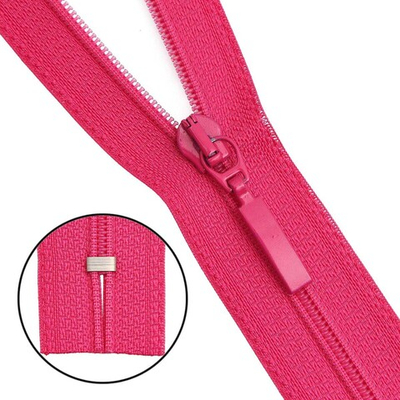 Молния спираль (витая) Arta Т5 (5 мм) 1 зам., н/раз., 18 см, цв. 383 малина, уп.10 шт