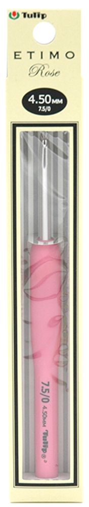 Крючок для вязания с ручкой Tulip Etimo Rose 4,5мм, TER-09e /TOS/