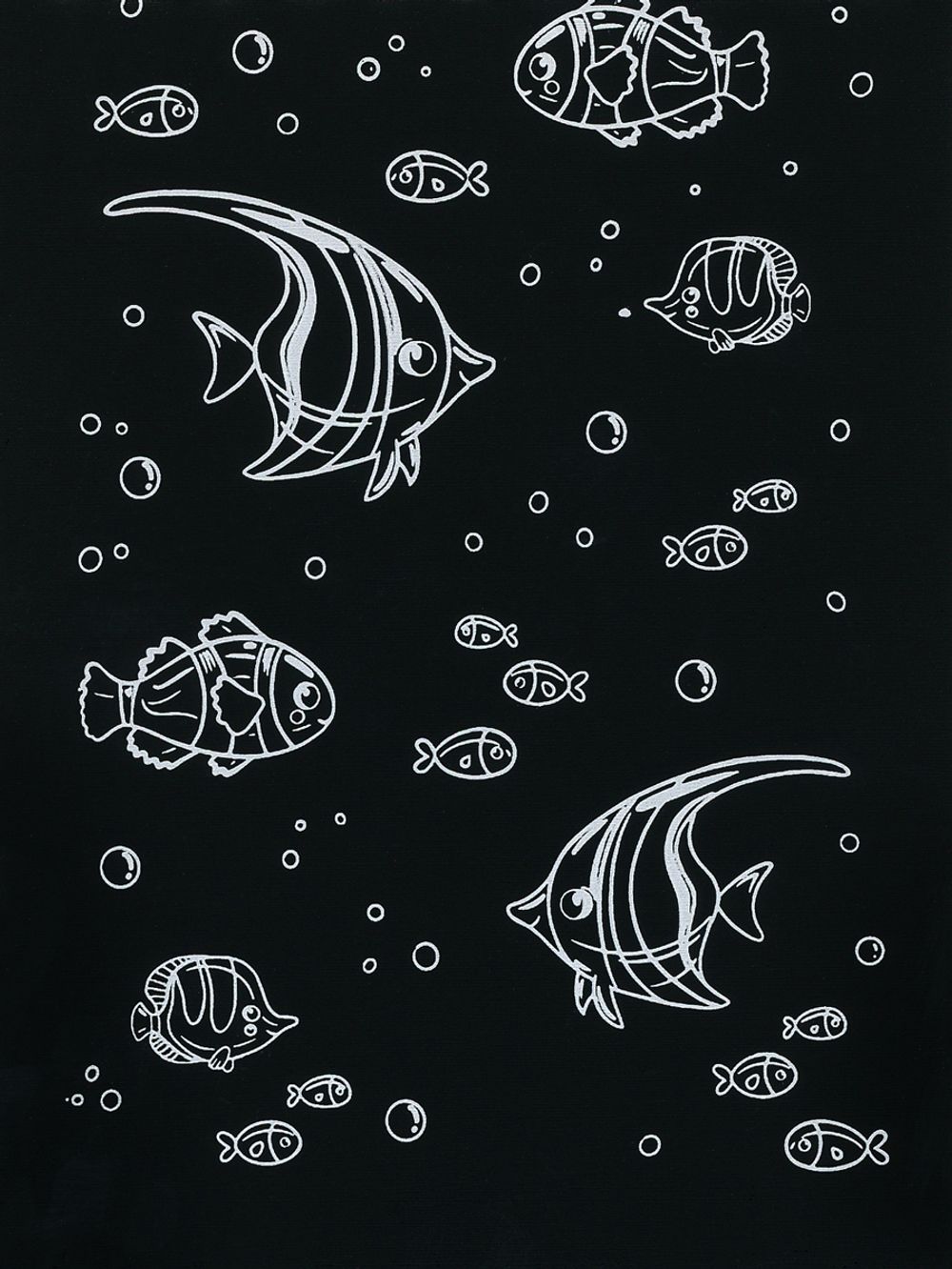 Набор для творчества Гравюра-блокнот Морские обитатели, 10х14 см, Hobbius GHPS-05