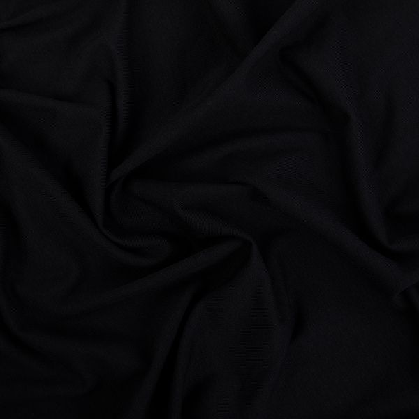 Кулирка 150±5 г/м², 40/1 Comp.Penye FULL LYC, 170 см / 1 метр, 124 черный/black, Gamma GCM