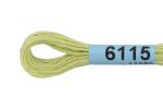Мулине Gamma 100% хлопок, цв.6115 бл.оливковый, 24 мотка по 8 метров