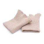 Манжеты трикотажные 7.0х9.5 см, 1 пара, средней плотности 14 кл, 2х2, В-22 слоновая кость, светло-бежевый