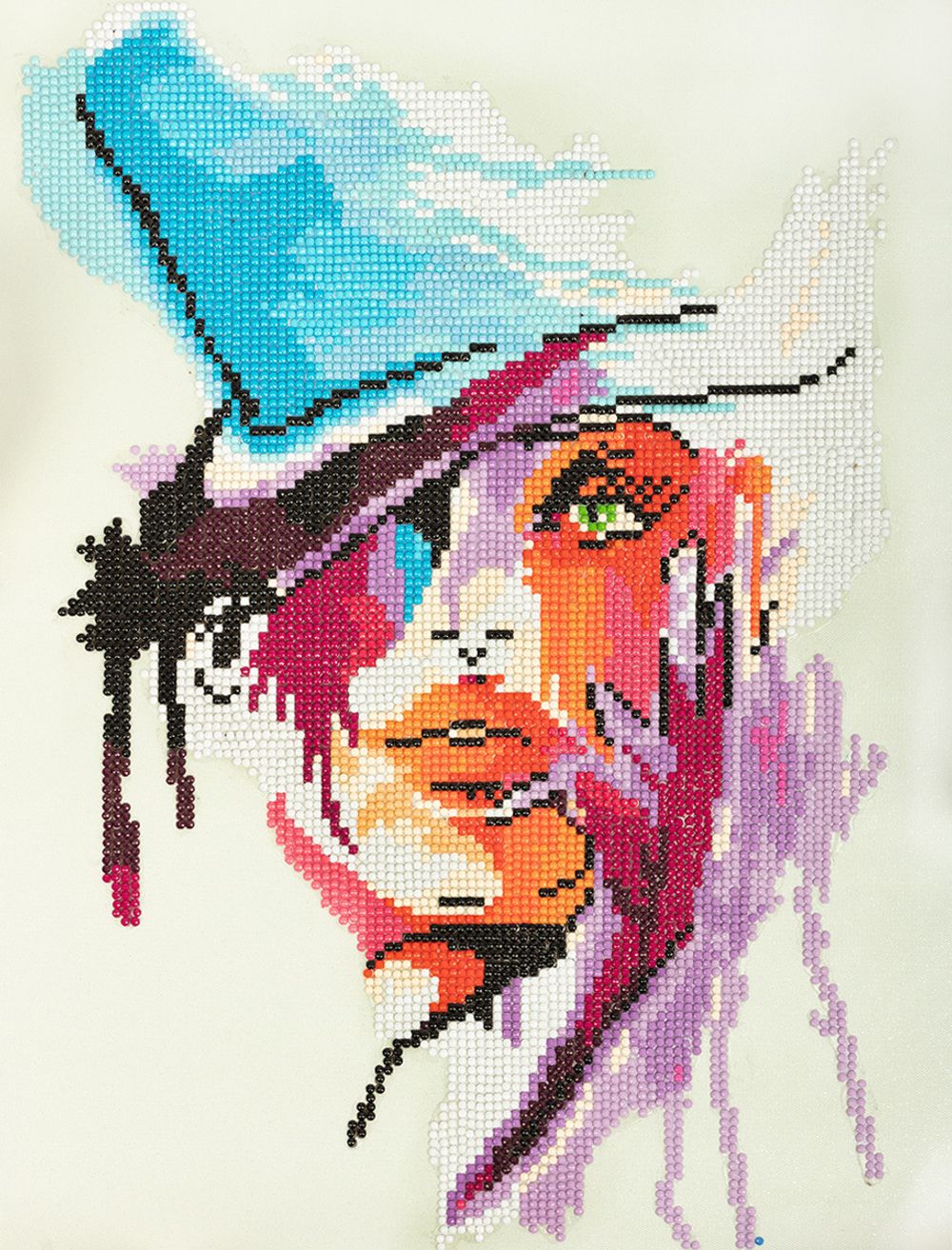 Алмазная (кристальная) мозаика Фрея, Дама в шляпе. Акварель, 30х40 см