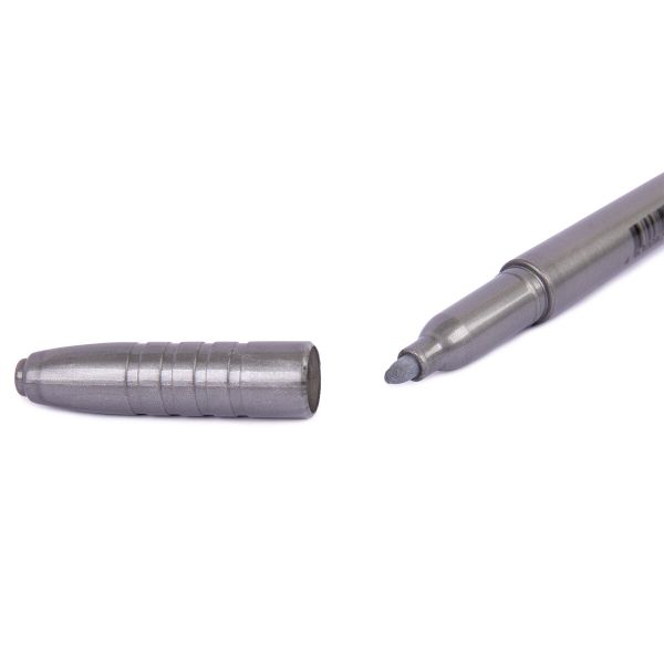 Маркер Metallic 2 мм, пулевидный 12 шт, Premier, №03 серебристый, Expert Complete EPM-02