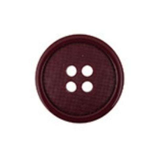 Пуговицы 4 прокола костюмные 20 мм, 24 шт, D021 бордовый, Gamma XO 0022