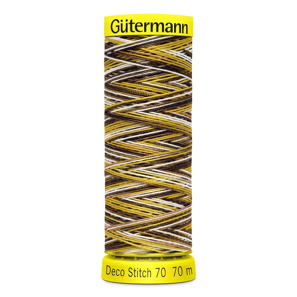 Нитки отделочные Gutermann Deco Stitch 70, multicolor, 70м, 9929, 5 катушек