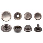 Кнопка Дельта (O-образная) ⌀15/12 мм, ≈720 шт, МЕТАЛЛ, чер.никель, NEW STAR