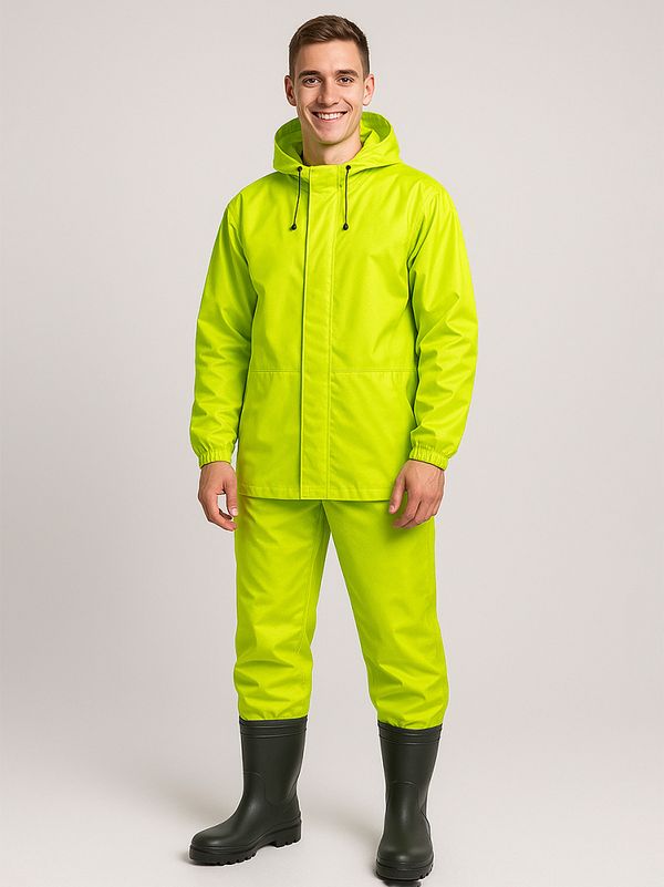 Оксфорд 200D PU1000 78 г/м², 150 см / 5 метров, ОКС.TBY200D.F229.5, F229 неон лимон