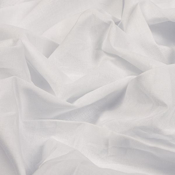 Батист 72 г/м², 150 см / 1 метр, TBY.Bt.01.1, цв.белый