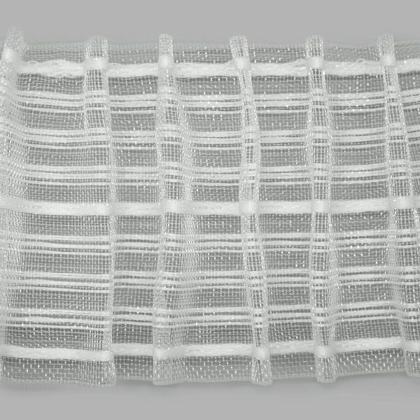 Лента (тесьма) шторная: сборка параллельная (1:3) 80 мм / 50 метров, равномерная