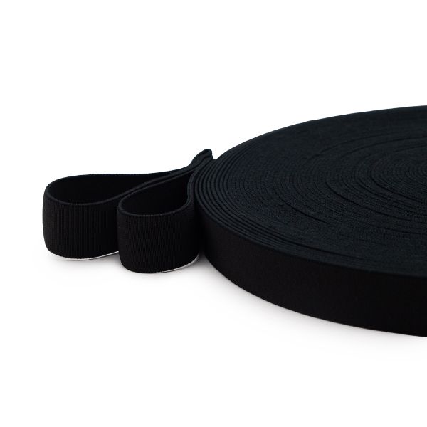 Резинка башмачная 25.0 мм / 25 метров, черный, 525Ч