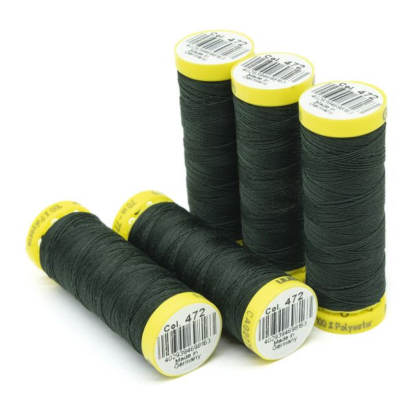 Нитки отделочные Gutermann Deco Stitch 70, 70м, 472 т.бутылочный, 5 катушек