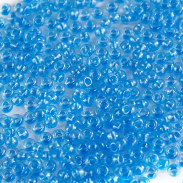 Бисер Preciosa прозрачный с перламутр. цвет. центром, круг.отв., 100 г (5х20 г), (38936)331-19001-10/0-38936