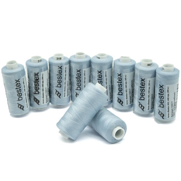 Нитки швейные бытовые Bestex 40/2, 365 м (400 ярд) / 10 кат., 319 нежно-голубой