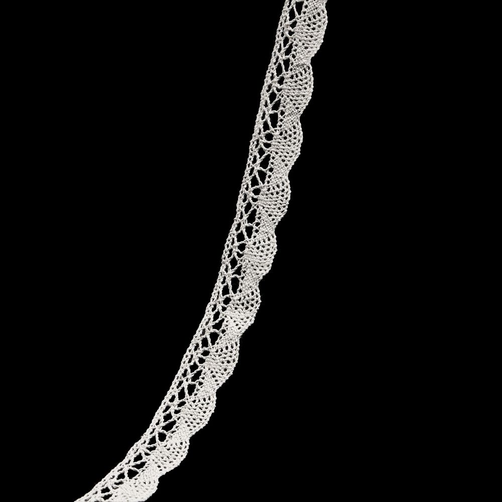 Кружево вязаное (тесьма) хлопковое 20 мм / 9.14 метров, бежевый