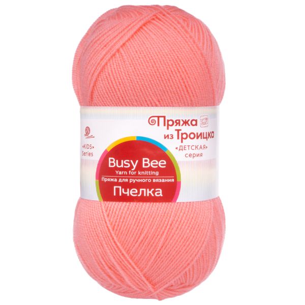 Пряжа Троицкая Пчелка / уп.10 мот. по 100 г, 500 м, 324 св. азалия