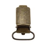 Клипса для подтяжек полоса 20.0 мм, сталь (антик), 20 шт