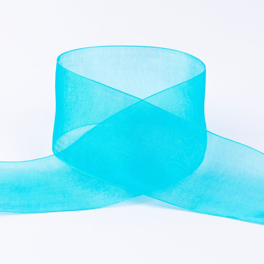 Лента капроновая (органза) 50.0 мм / 22.8±1 метра, 115 лазурный, Blitz OR-50