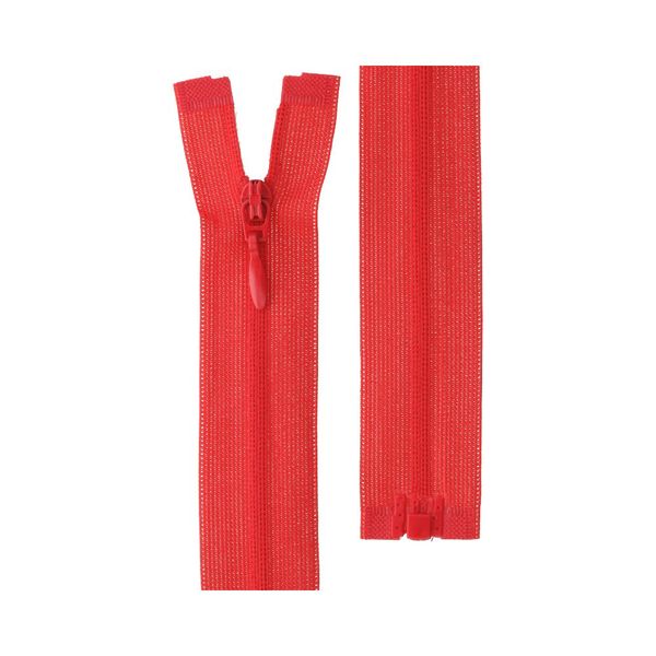 Молния спираль потайная плательная Т3 (3 мм) 1 зам., разъем., 50 см, 145 т.красный, G103L Gamma, 10 шт