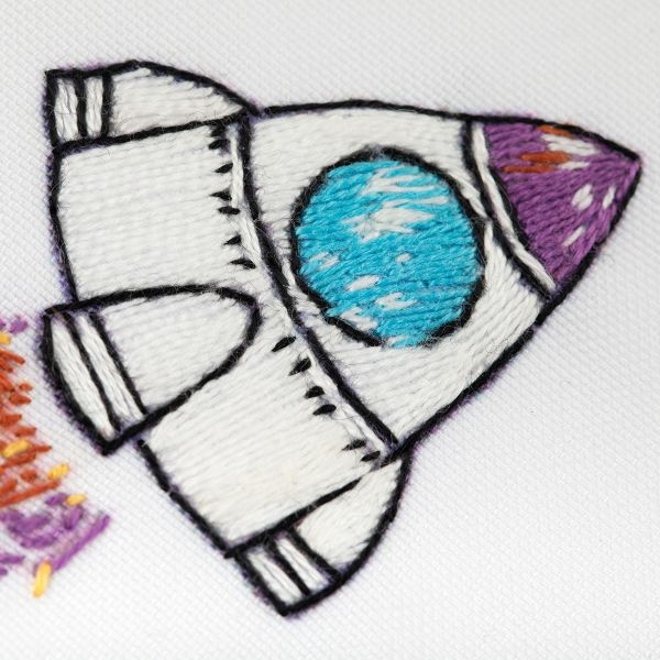 Набор для вышивания нитками Panna, Живая картина. Паттерн. Космос, 20.5х30 см