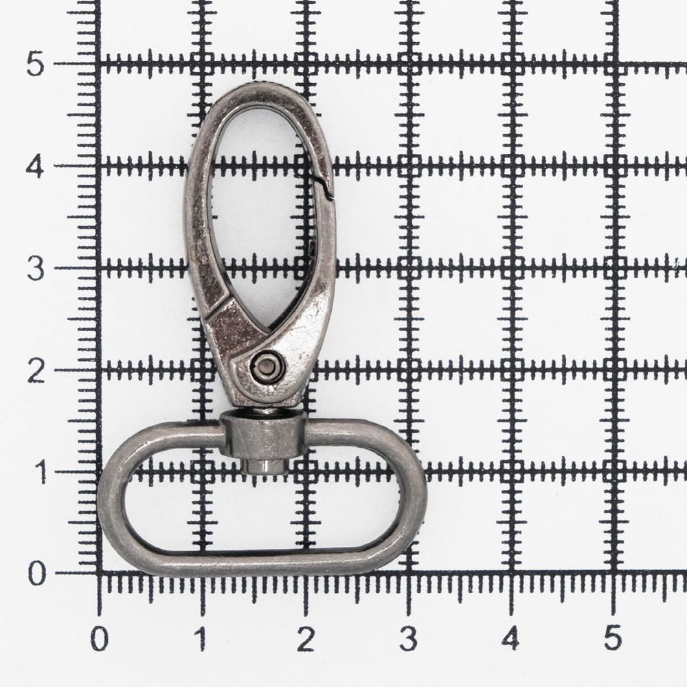 Карабин металл 25.0 мм (48х32 мм), 2 шт, чер.никель, 0325-0037 Hobby&Pro