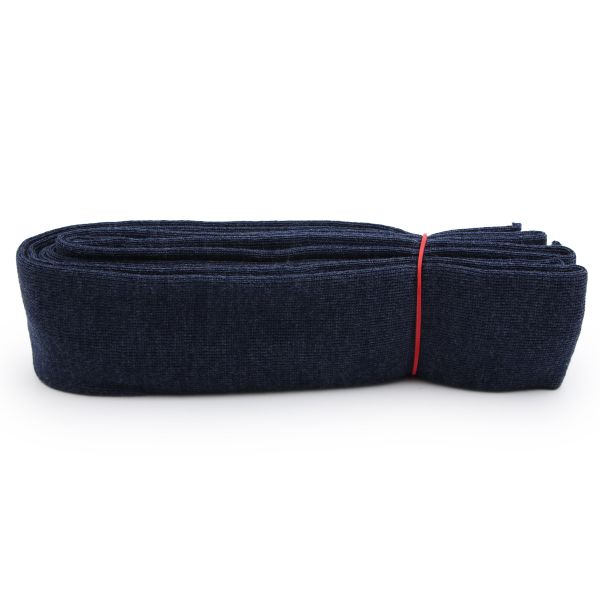 Манжеты трикотажные рукава 7.0 см / 3 метра, полушерсть тонкие 14кл. 1х1, 126/м джинсовый