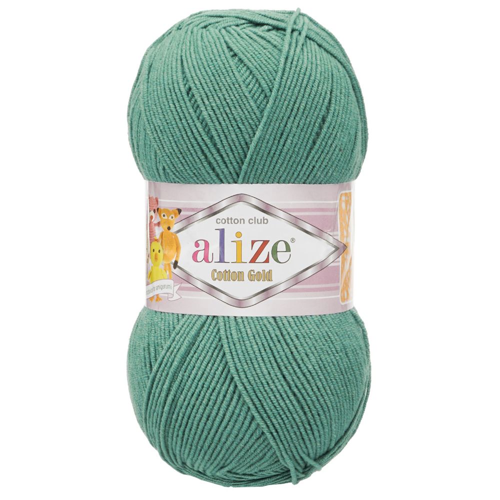 Пряжа Alize (Ализе) Cotton Gold / уп.5 мот. по 100 г, 330м, 156 синее море